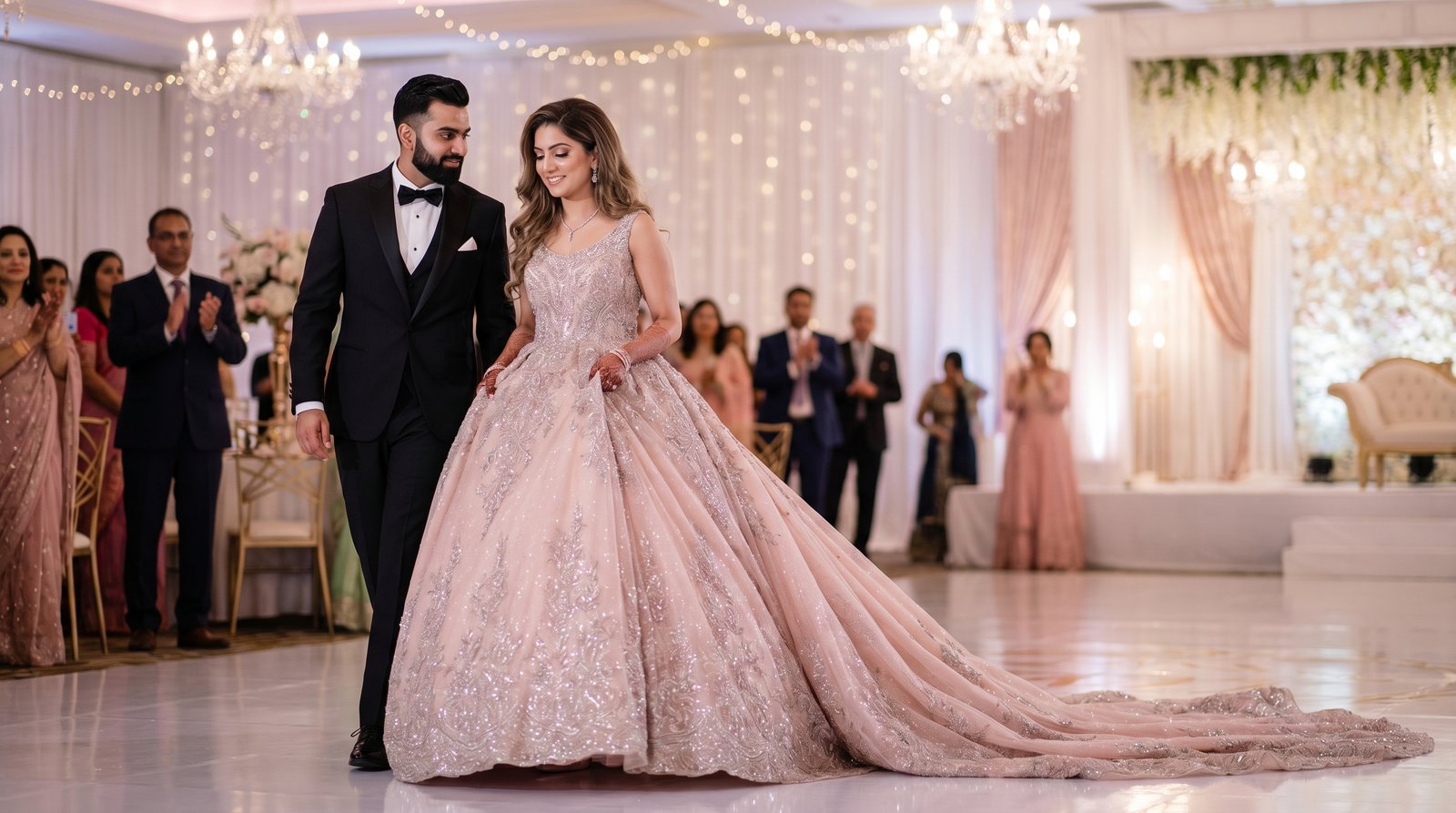 Reception day wedding album dedicated page